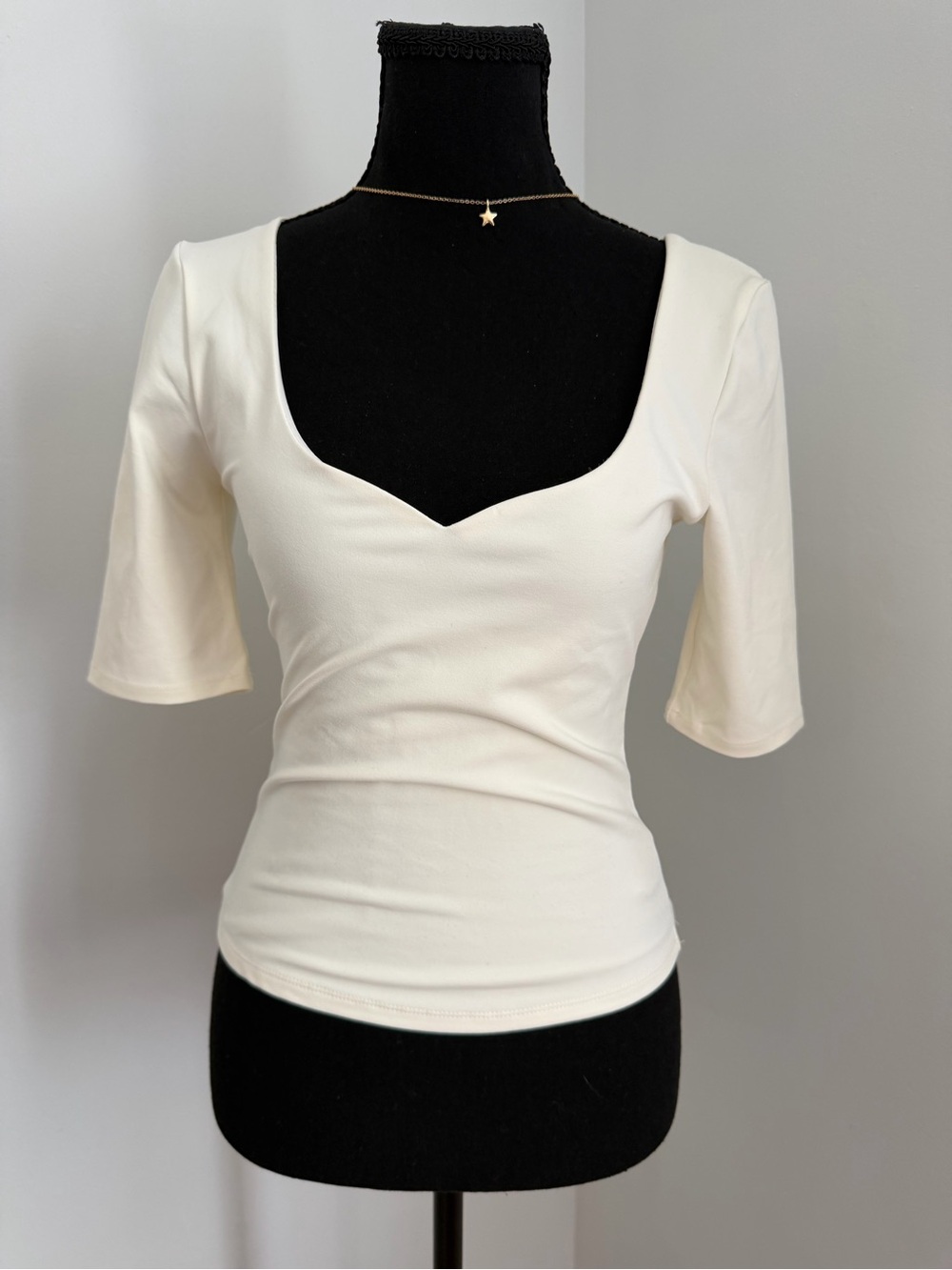 NWT Free People Intimately Autumn Sun Top Ivory Sweetheart Neck S